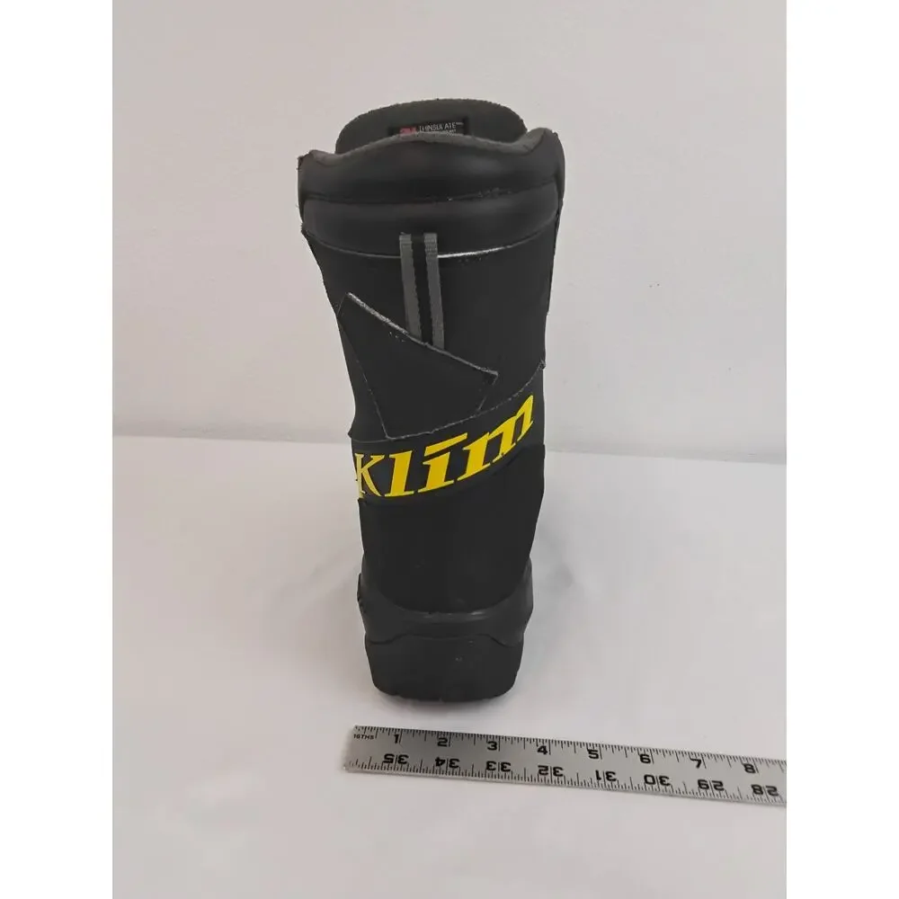 Klim Adrenaline GTX Snowmobile Boots 3108-002 Men's 10 Black Gore-tex #W4715
